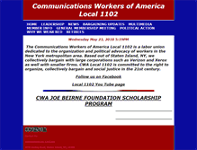 Tablet Screenshot of cwa-1102.org